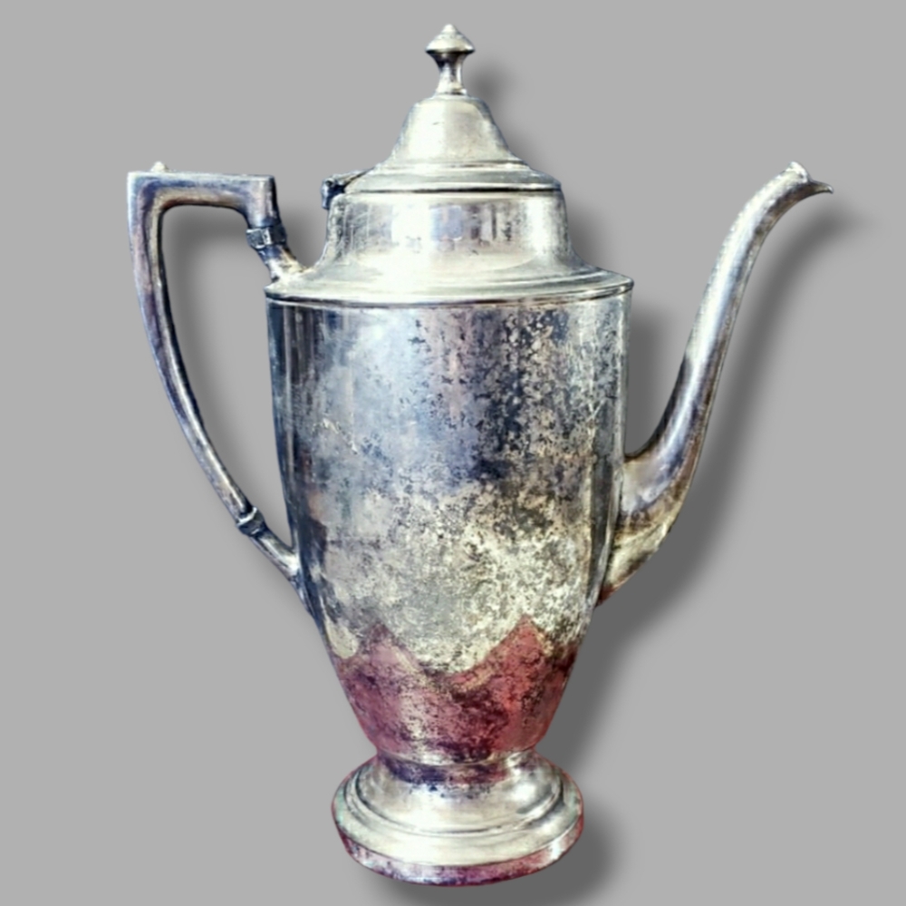 Rogers, Smith & Co Quadruple silverplate coffeepot  1800s
